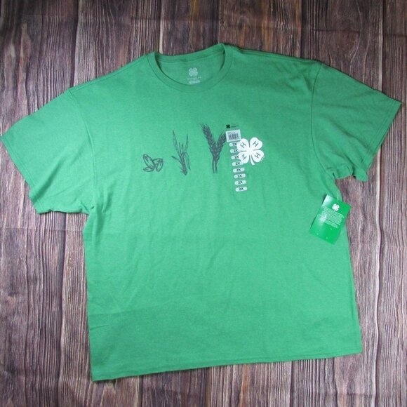 NWT National 4-H Council Graphic Short Sleeve T-Shirt - Kelly Green - Picture 1 of 4